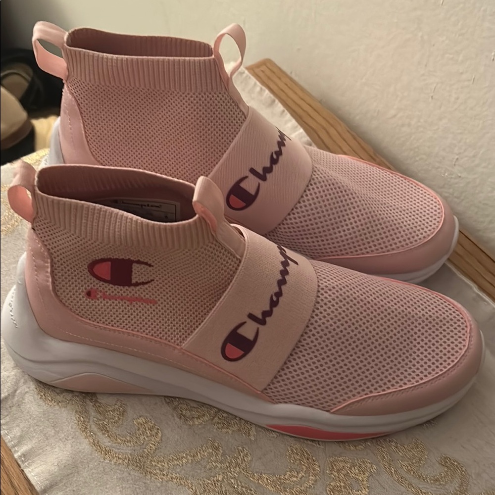 Champion Pink Slip-On Sneakers